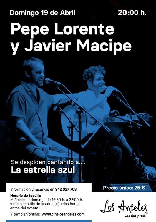 PEPE LORENTE Y JAVIER MACIPE SE DESPIDEN CANTANDO A LA ESTRELLA AZUL