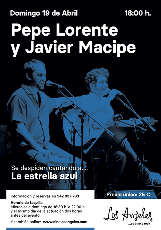 PEPE LORENTE Y JAVIER MACIPE SE DESPIDEN CANTANDO A LA ESTRELLA AZUL